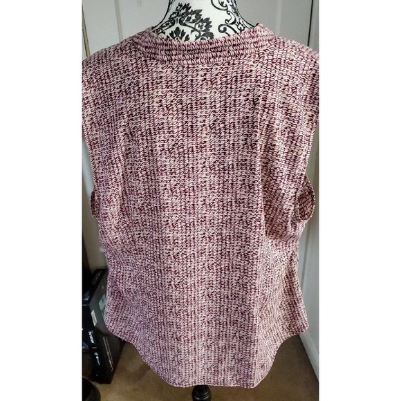 Perfect for work women's sleeveless mauve blouse - Picture 3 of 3